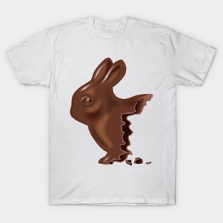 half eaten chocolate Easter bunny T-Shirt